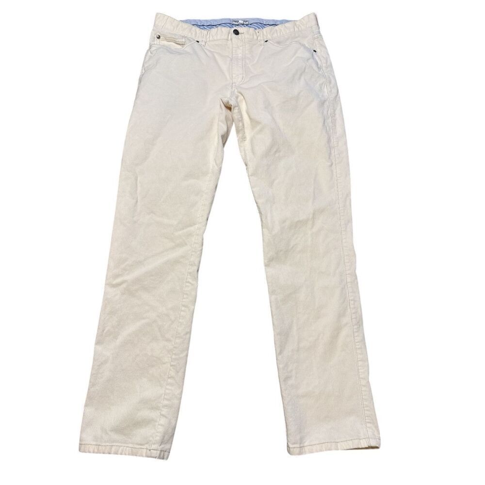 Peter Millar Crown Pants Mens 36x30 Stone Classic Superior Soft Corduroy Trouser